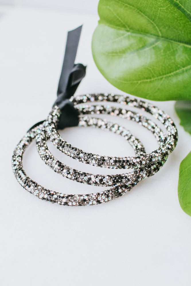 Rhinestone 3 Bangle Set