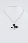 Rhinestone Mickey Mouse Face Necklace-Glitz & Ears Boutique