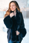 Fur Trim Long Shawl-Glitz & Ears Boutique