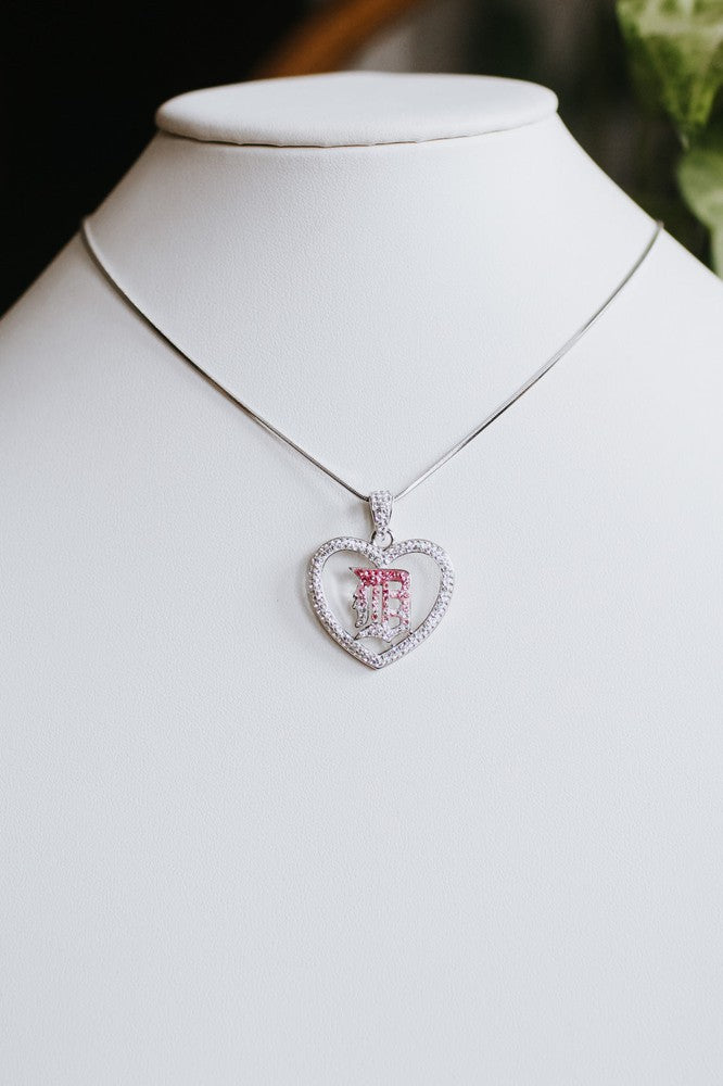 Open Heart Detroit &#39;D&#39; Necklace