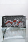 Rhinestone Motorcycle Wallet