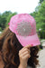 Distressed Rhinestone Flower Baseball Hat - Glitz & Ears