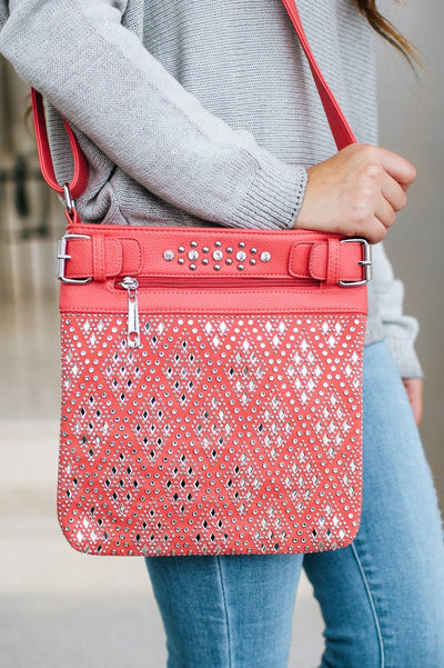 Diamond Pattern Front Messenger