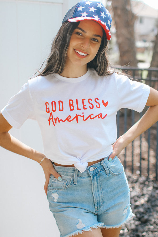 God Bless America T-Shirt (SALE) - Glitz & Ears Boutique