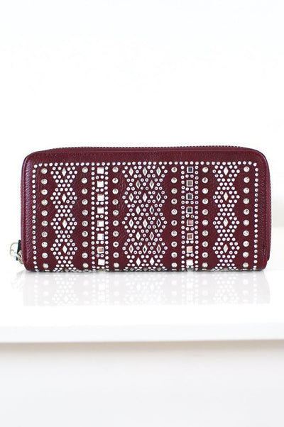 Different Shape Stone Alternate Front Wallet - Glitz & Ears