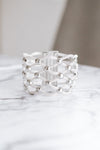 Open Mesh & Metal Ball Bracelet-Glitz & Ears Boutique