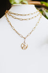 Three Layer Long Link Hammer Coin Necklace