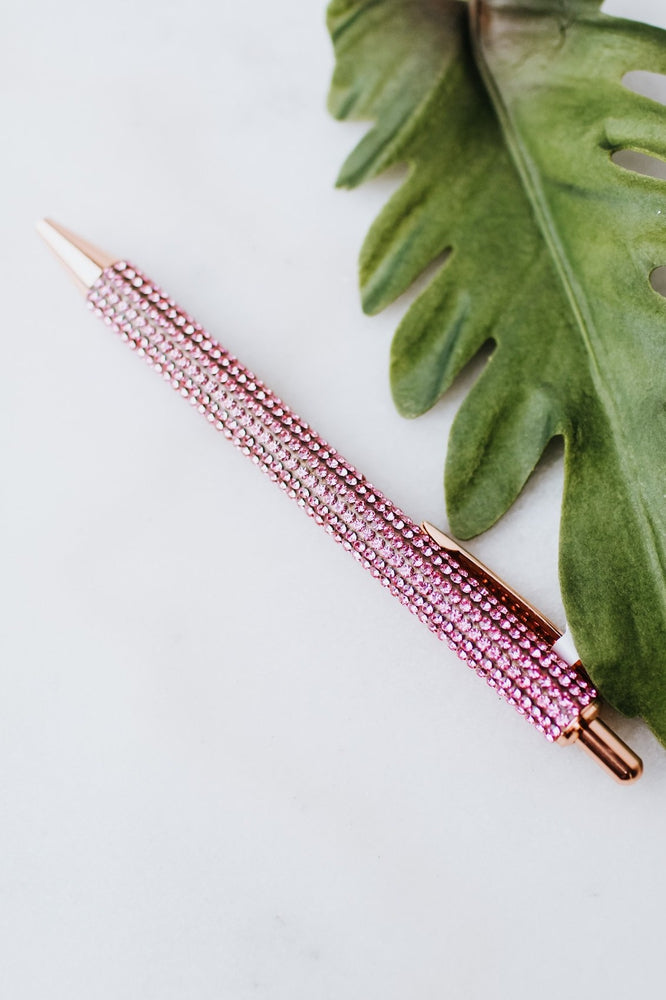 All Rhinestone Click Pen