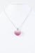 Faded Rhinestone Puff Heart Necklace