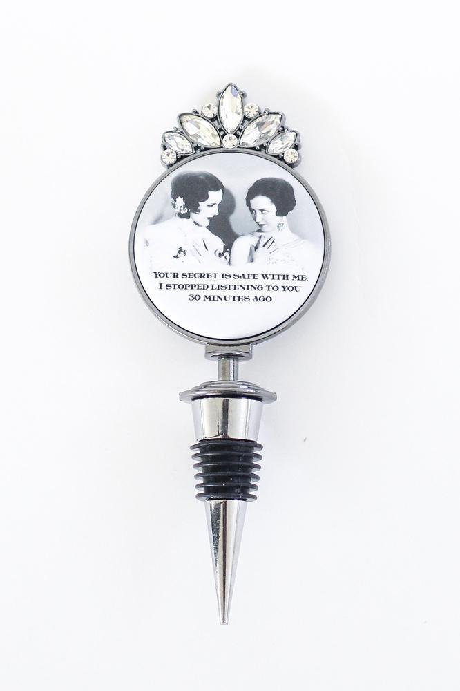 Secret is Safe Wine Stopper-Glitz & Ears Boutique