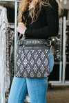 Diamond Pattern Front Messenger