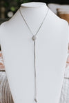 Long Diamond Lariat Necklace