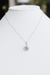 Rhinestone Circle w/ Halo Necklace