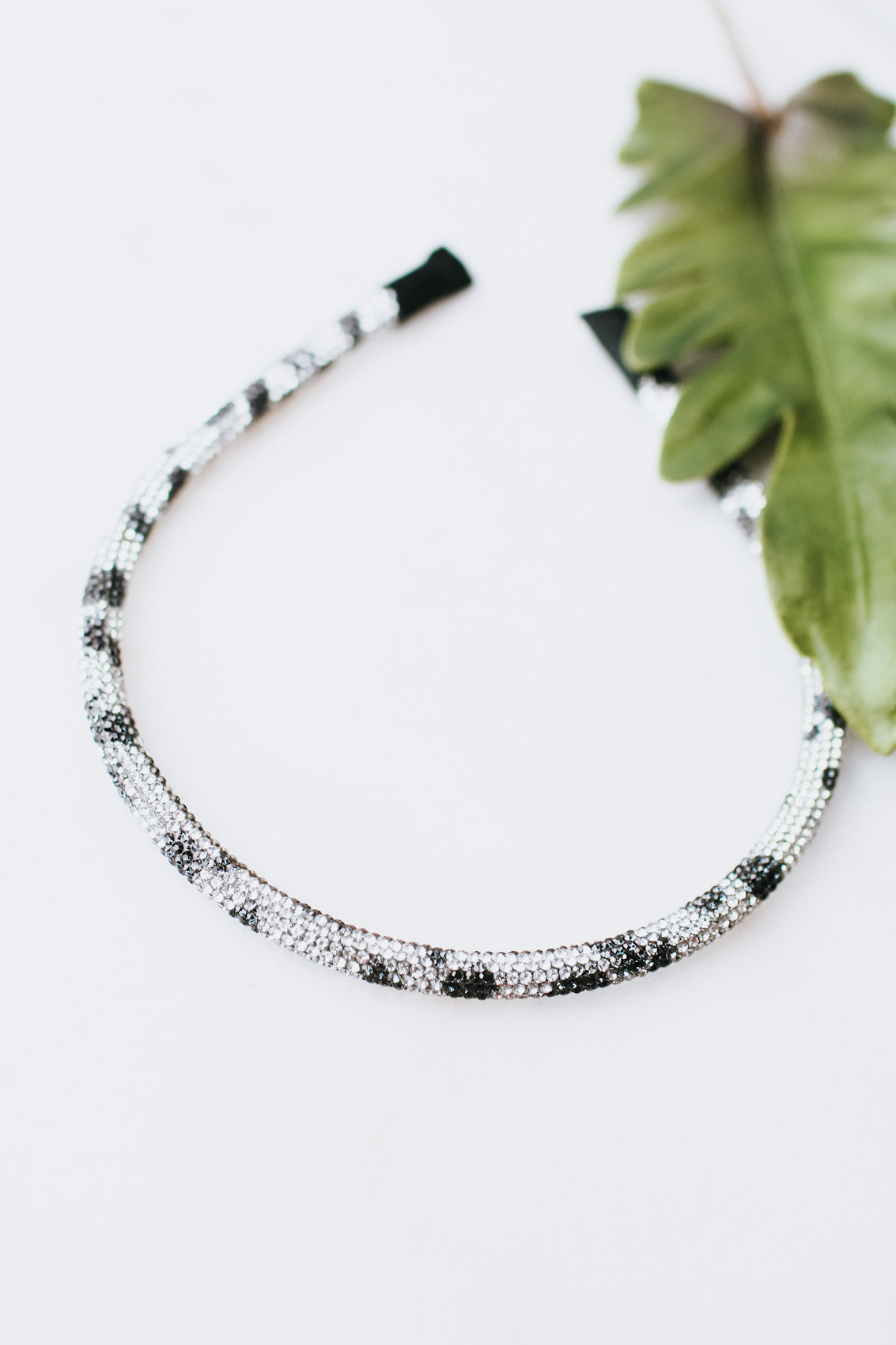 All Rhinestone Fabric End Headband