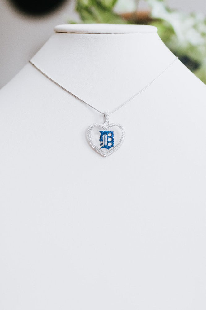 Open Heart Detroit 'D' Necklace