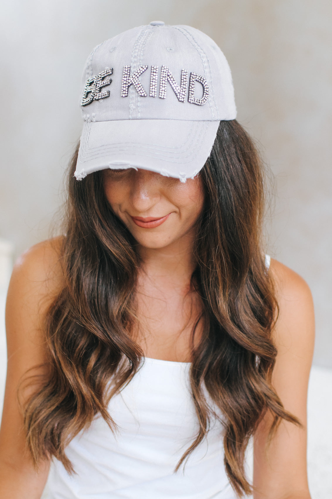 Rhinestone Be Kind Baseball Hat