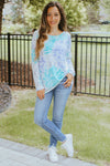 Tie-Dye Scoop Neck Long Sleeve (SALE)