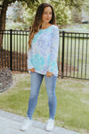 Tie-Dye Scoop Neck Long Sleeve (SALE)