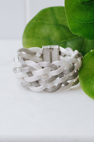 Mesh Thick Braided Bracelet