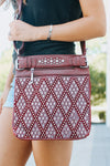 Diamond Pattern Front Messenger