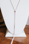 Long Rhinestone Strand Lariat