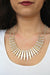 Two Tone Metal Spiked Bar Necklace-Glitz & Ears Boutique