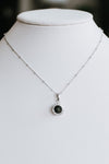 Rhinestone Circle w/ Halo Necklace