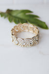 Rhinestone Two Triangle Stone Middle Bracelet